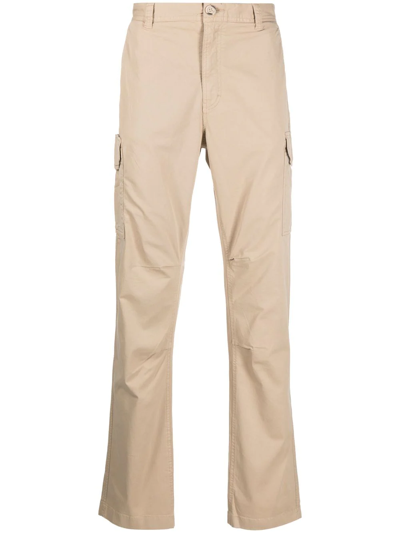 Woolrich Straight-leg Cargo Trousers In Nude