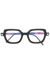 Kuboraum Square-frame Glasses In Black