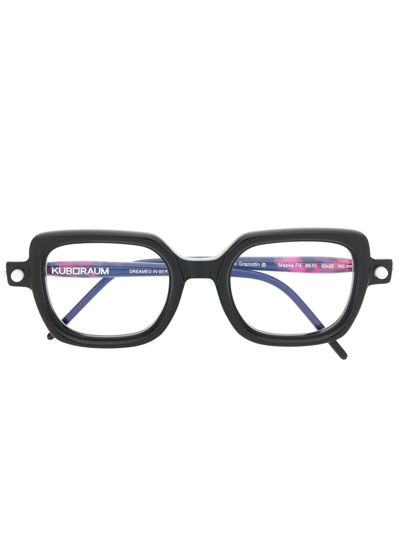 Kuboraum Square-frame Glasses In Black