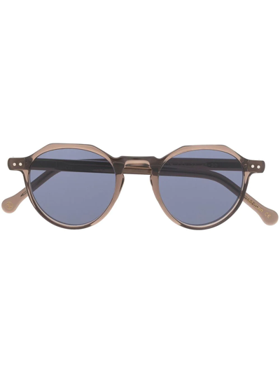 Lesca Icon Round-frame Sunglasses