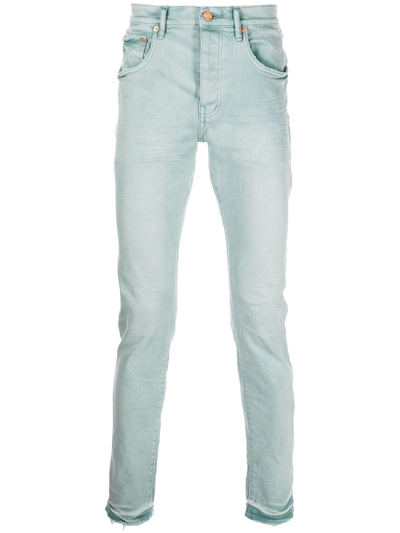 Purple Brand Low-rise Slim-fit Jeans In Blue