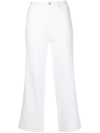 ADAM LIPPES HIGH-WAIST CROPPED JEANS