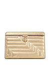 Jimmy Choo Varenne Avenue Quilted Pouch In Gold/light Gold