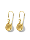 Ippolita 18k Yellow Gold Rock Candy Orange Citrine Teeny Teardrop Earrings In Gold