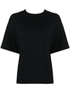Muller Of Yoshiokubo Drop-shoulder Cotton T-shirt In Black