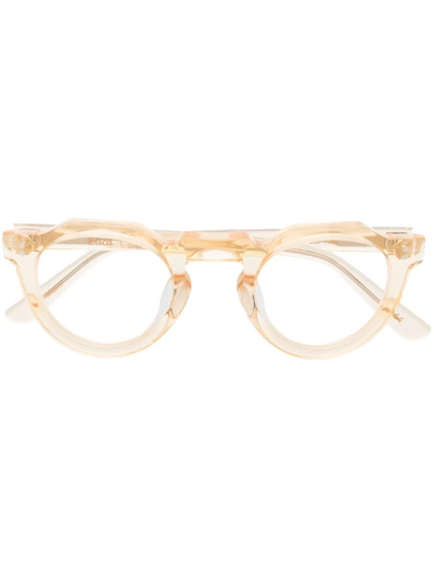 Lesca Pica Transparent Square-frame Sunglasses In Neutrals