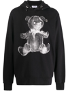 PHILIPP PLEIN TEDDY PRINT COTTON HOODIE