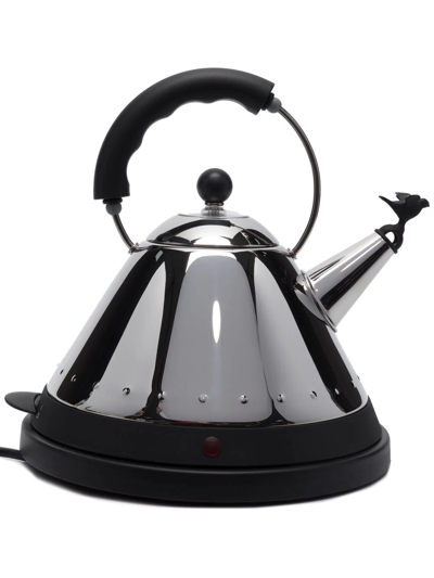 Alessi Logo Top-handle Kettle In Silber