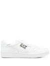 EA7 LOGO-PRINT LACE-UP SNEAKERS