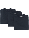 Shop Jil Sander Crew-neck T-shirt (pack Of Three) In Blau