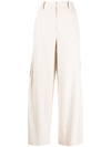 Holzweiler Vidda High-waisted Wide-leg Trousers In Nude
