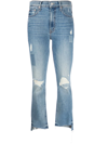 MOTHER HOLY MELANCHOLY CROPPED DISTRESSED JEANS