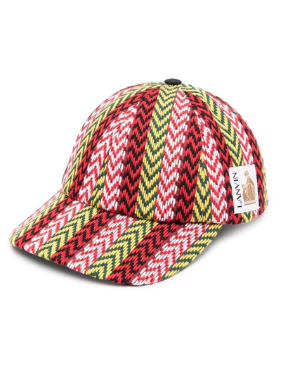 Lanvin Hats In Multicolor Cotton In Black/multicolor