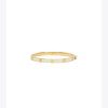 Tory Burch Miller Goldtone & Enamel Hinge Bracelet In Tory Gold / New Ivory