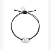 Tory Burch Embrace Ambition Bracelet In Tory Silver / Black