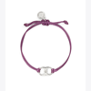 Tory Burch Embrace Ambition Bracelet In Tory Silver / Purple