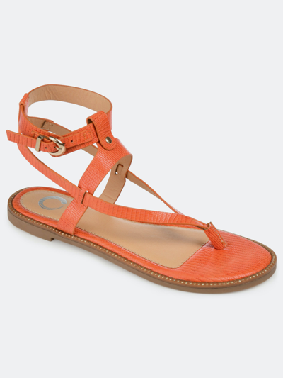 Journee Collection Collection Women's Tru Comfort Foam Tangie Sandal In Orange