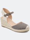 Journee Collection Women's Tru Comfort Foam Wide Width Ashlyn Wedge In Grey