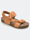 Journee Collection Collection Women's Xanndra Sandal In Brown