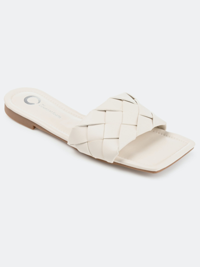 Journee Collection Collection Women's Tru Comfort Foam Cassay Sandal In White