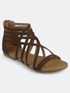 Journee Collection Women's Hanni Sandal In Brown