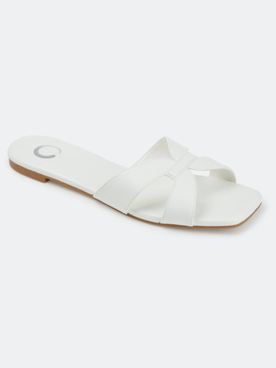 Journee Collection Collection Women's Taleesa Slide In White