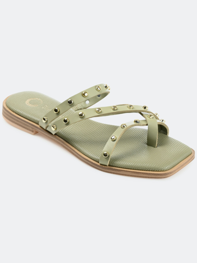 Journee Collection Collection Women's Tru Comfort Foam Fanny Sandal In Green