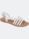 Journee Collection Women's Solay Sandal In White