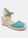 Journee Collection Women's Tru Comfort Foam Ashlyn Wedge In Blue