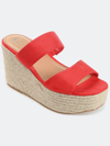 Journee Collection Women's Tru Comfort Foam Ilyana Sandal In Red