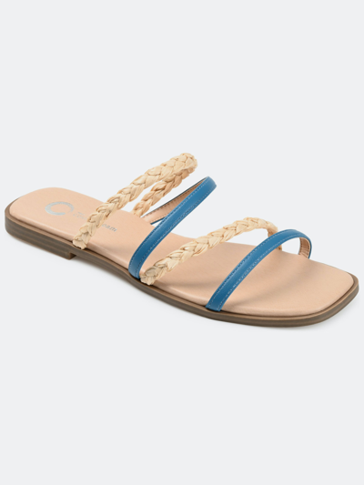 Journee Collection Collection Women's Tru Comfort Foam Brinna Sandal In Blue
