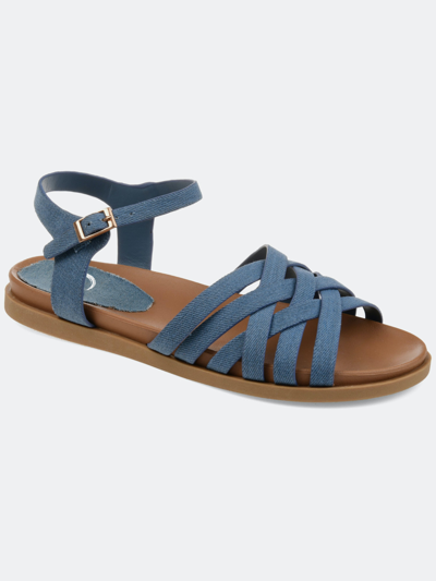 Journee Collection Collection Women's Kimmie Sandal In Blue