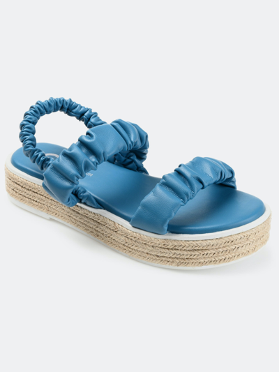 Journee Collection Collection Women's Tru Comfort Foam Knowles Sandal In Blue