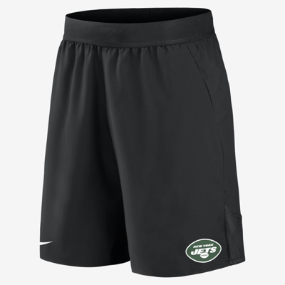 Nike Men's Dri-fit Stretch (nfl New York Jets) Shorts In Black