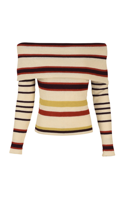 Silvia Tcherassi Women's Brie Alpaca Midi Skirt In Stripe