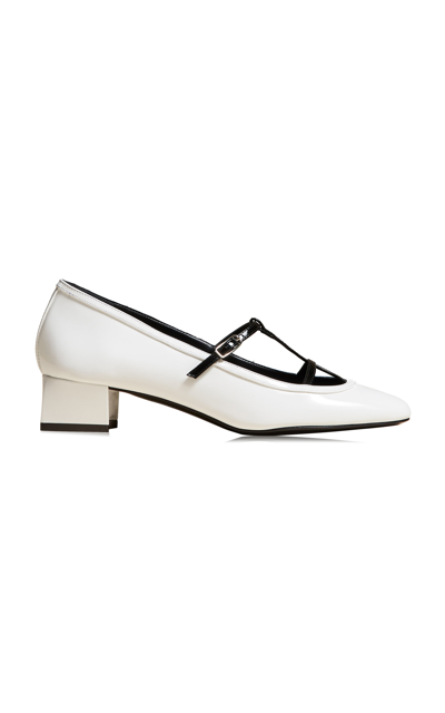 Khaite Women's Fawn Patent Leather Pumps In White