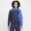 Nike Sportswear Color Clash Men's Pullover Hoodie In Obsidian,game Royal
