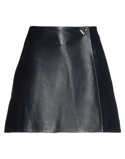 Valentino Mini Skirts In Dark Blue