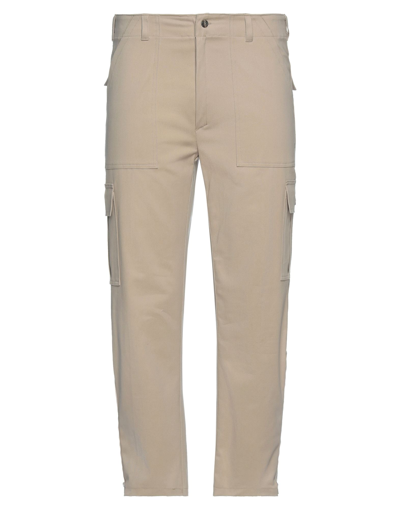 Beaucoup .., Man Pants Sand Size 34 Cotton, Elastane In Beige