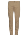 Siviglia Man Pants Camel Size 40 Cotton, Elastane In Beige