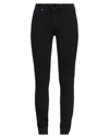 LOVE MOSCHINO LOVE MOSCHINO WOMAN JEANS BLACK SIZE 26 COTTON, ELASTOMULTIESTER, ELASTANE