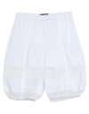 DOLCE & GABBANA DOLCE & GABBANA WOMAN SHORTS & BERMUDA SHORTS WHITE SIZE 4 COTTON, POLYESTER, POLYAMIDE, VISCOSE