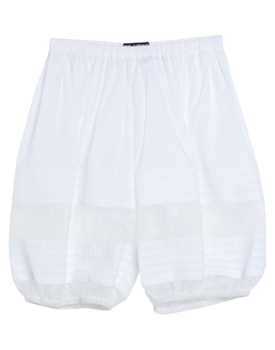 Dolce & Gabbana Woman Shorts & Bermuda Shorts White Size 8 Cotton, Polyester, Polyamide, Viscose