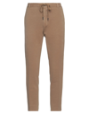 Circolo 1901 Man Pants Camel Size 32 Cotton, Elastane In Beige