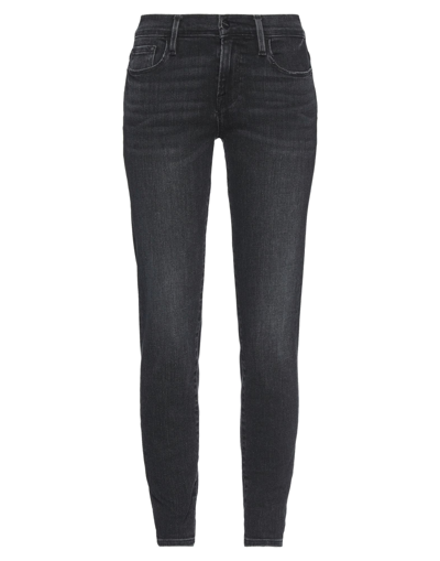 Frame Woman Jeans Black Size 24 Cotton, Modal, Polyester, Elastane