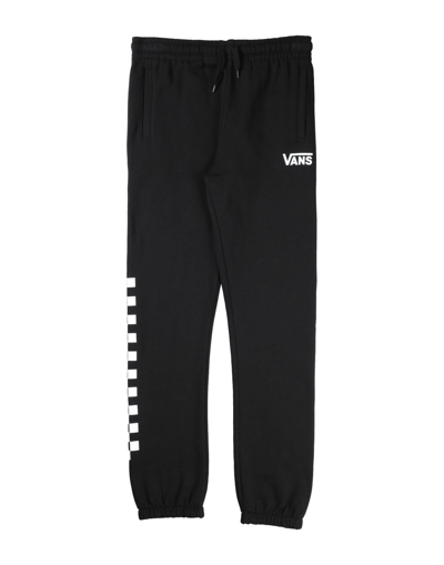 Vans Kids' Check Logo Fleece Drawstring Pants In Black/white