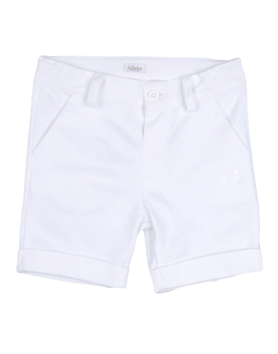 Le Bebé Babies'  Newborn Boy Shorts & Bermuda Shorts White Size 3 Cotton, Elastane