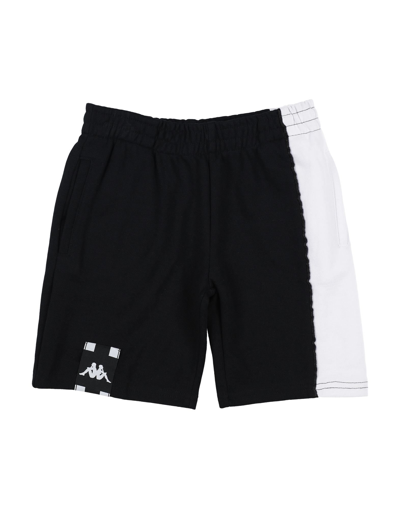 Black and white kappa shorts best sale