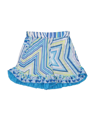 Emilio Pucci Kids' Shorts & Bermuda Shorts In Blue