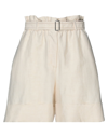 Beatrice B Beatrice .b Woman Shorts & Bermuda Shorts Beige Size 2 Cotton, Elastane In Beige
